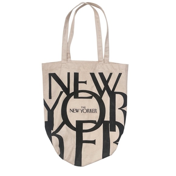 The New Yorker Graphic Canvas Tote Bag - Picture 1 of 2